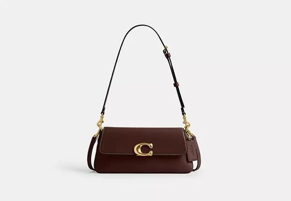 Luxury Cherry Charm Leather Shoulder Bag for Women