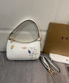 Coach x Peanuts Snoopy White Leather Shoulder Bag for Women