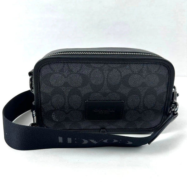 Coach Charter Men's Crossbody Bag in Signature Canvas Black