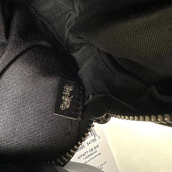 Coach Charter Men's Crossbody Bag in Signature Canvas Black