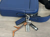 Coach Men's Navy Blue Leather Crossbody Shoulder Bag