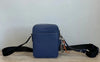 Coach Men's Navy Blue Leather Crossbody Shoulder Bag