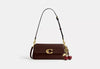 Luxury Cherry Charm Leather Shoulder Bag for Women
