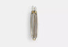 Elegant White Leather Shoulder Bag with Gold Chain Strap for Women