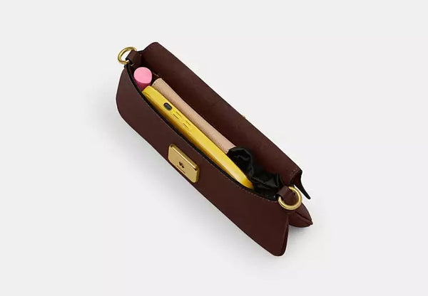 Luxury Cherry Charm Leather Shoulder Bag for Women