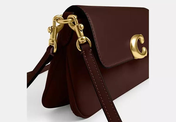 Luxury Cherry Charm Leather Shoulder Bag for Women