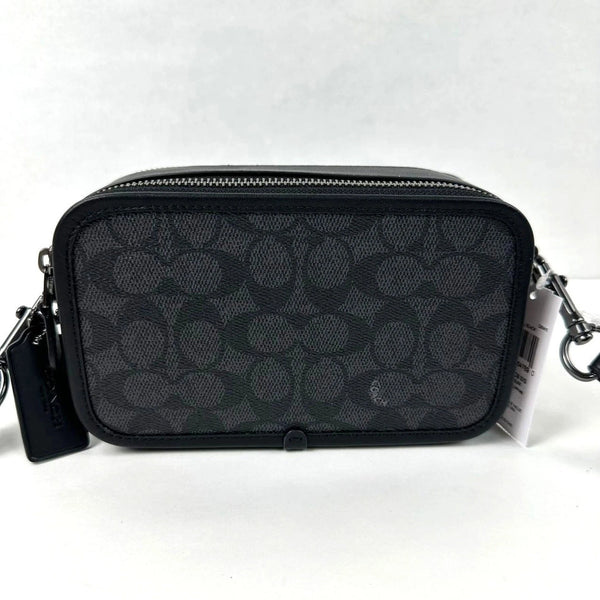 Coach Charter Men's Crossbody Bag in Signature Canvas Black