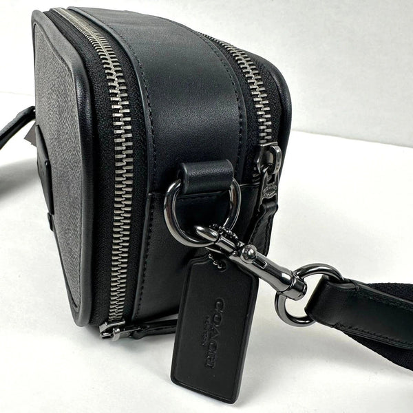 Coach Charter Men's Crossbody Bag in Signature Canvas Black