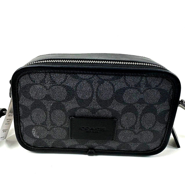 Coach Charter Men's Crossbody Bag in Signature Canvas Black