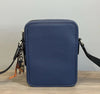 Coach Men's Navy Blue Leather Crossbody Shoulder Bag