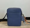 Coach Men's Navy Blue Leather Crossbody Shoulder Bag