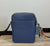 Coach Men's Navy Blue Leather Crossbody Shoulder Bag