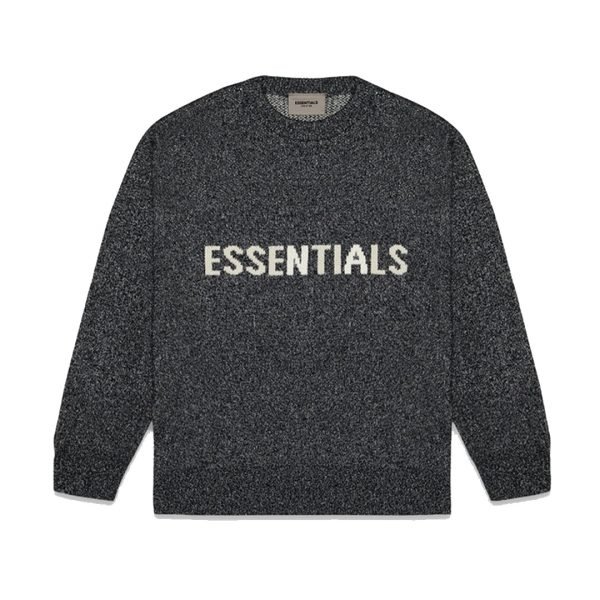 Unisex grey Essentials sweater with logo