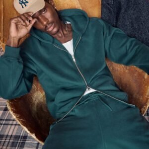 Dark green Essentials hoodie