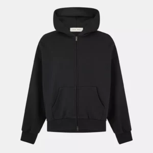 Unisex black hoodie with Essentials logo