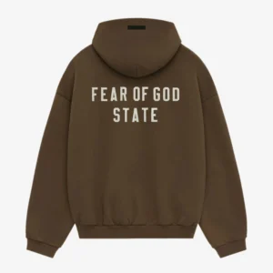 Essentials heavy fleece hoodie brown