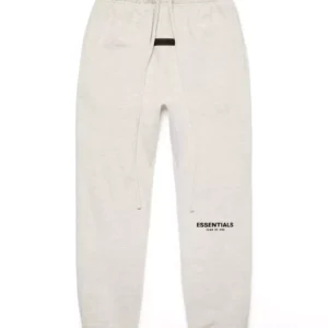 Essentials Fear of God Men’s Grey Jogger Trousers with Adjustable Drawstring Waist