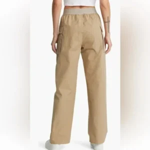 Functional Essentials Fear of God Women’s Cargo Joggers in Tan with Side Pockets